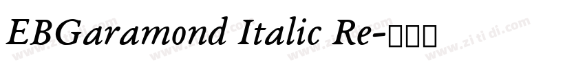 EBGaramond Italic Re字体转换
